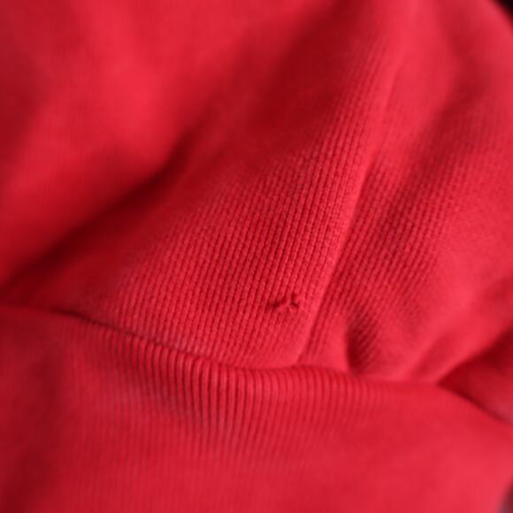 LEVI'S Half Zip Logo Sweatshirt Pullover Red Mock Neck Long Sleeve Women's M - Picture 10 of 12